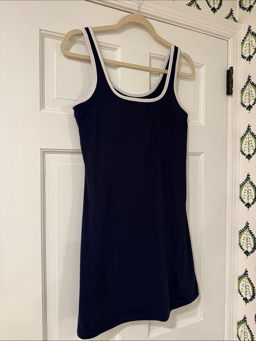 Addison Bay Navy Dress with White Trim Tank Style